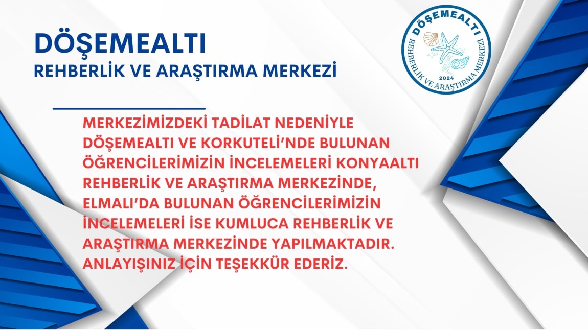 Merkezimiz Yakında Faaliyetlerine Başlayacaktır. Anlayışınız İçin Teşekkür Ederiz.